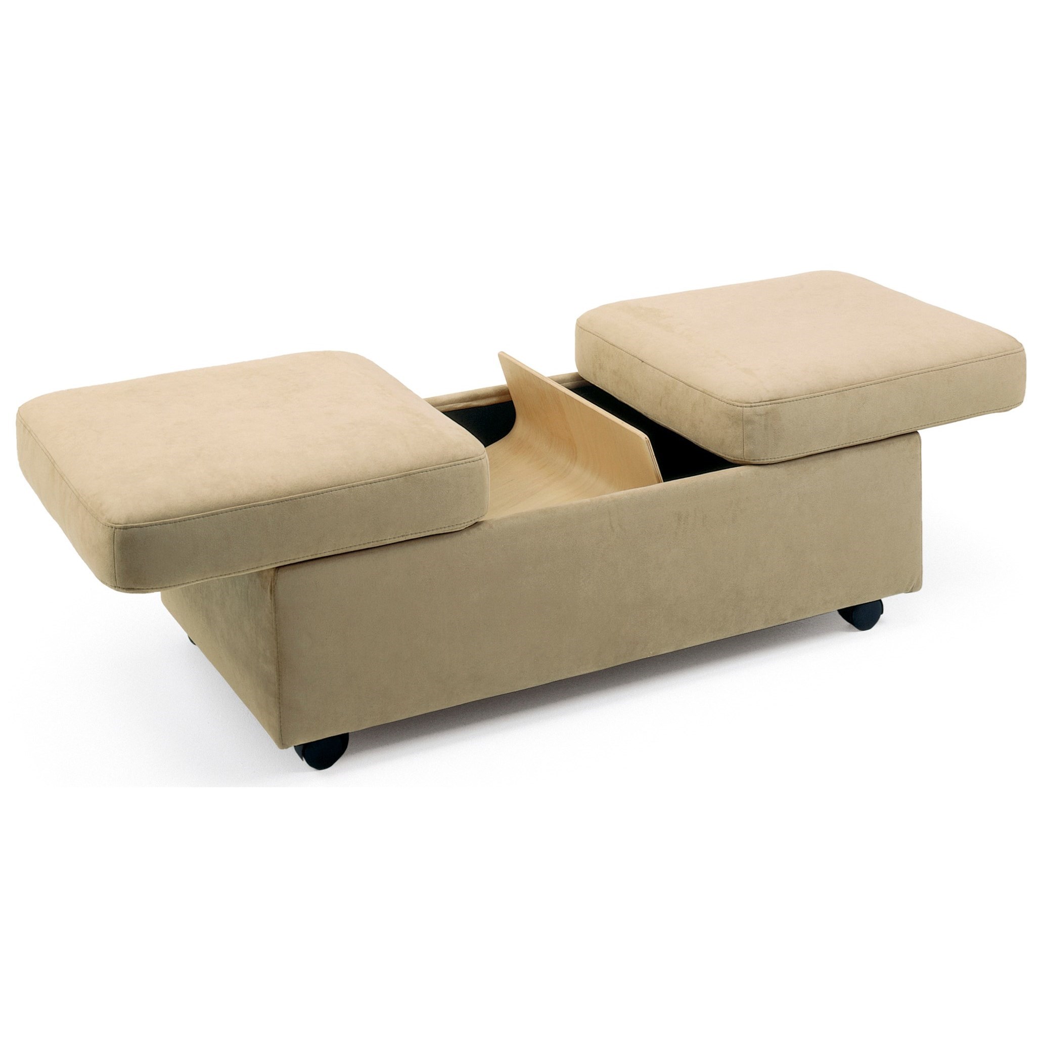 Stressless Ottomans Double Ottoman with Casters Furniture
